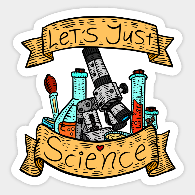 let's just science. vintage lab research art. Sticker by JJadx